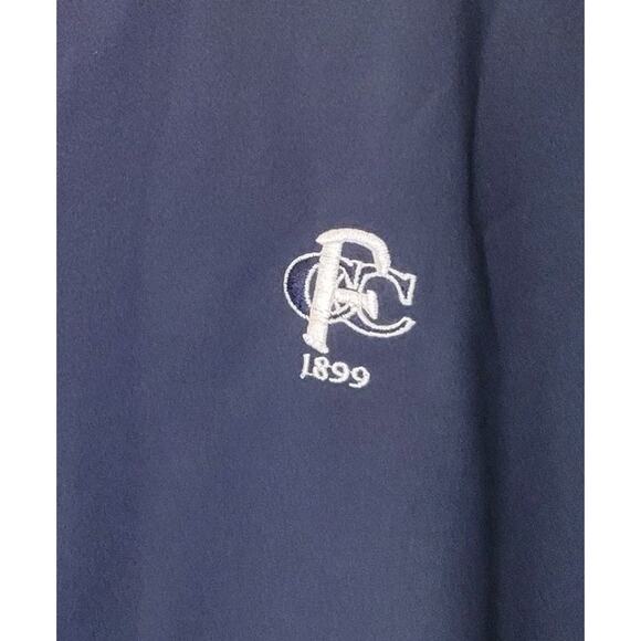 Footjoy Dryjoys Tour XP 1/2 Zip Short Sleeve Blue Pullover Golf Jacket XL Logo - Picture 3 of 10